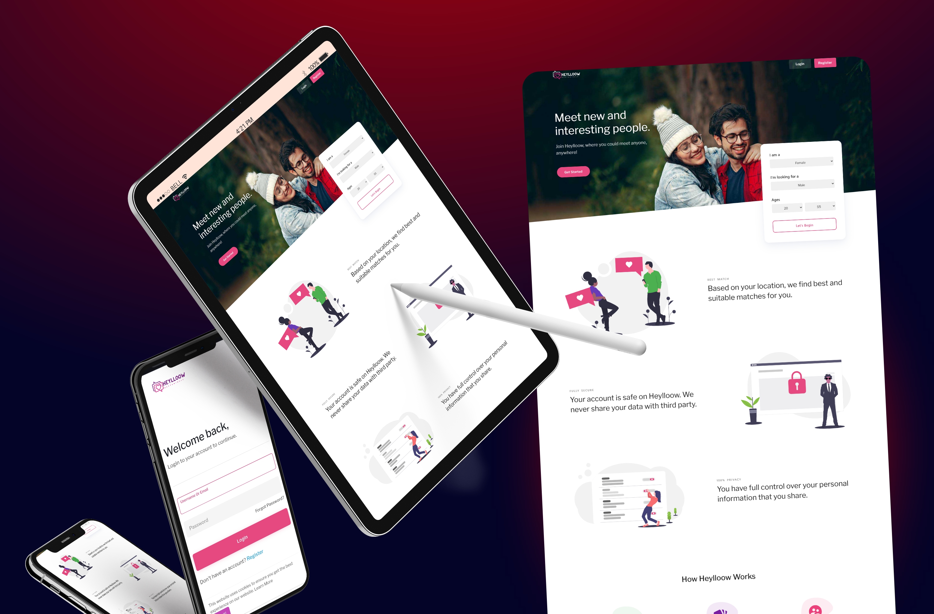 Heyllow platform website
