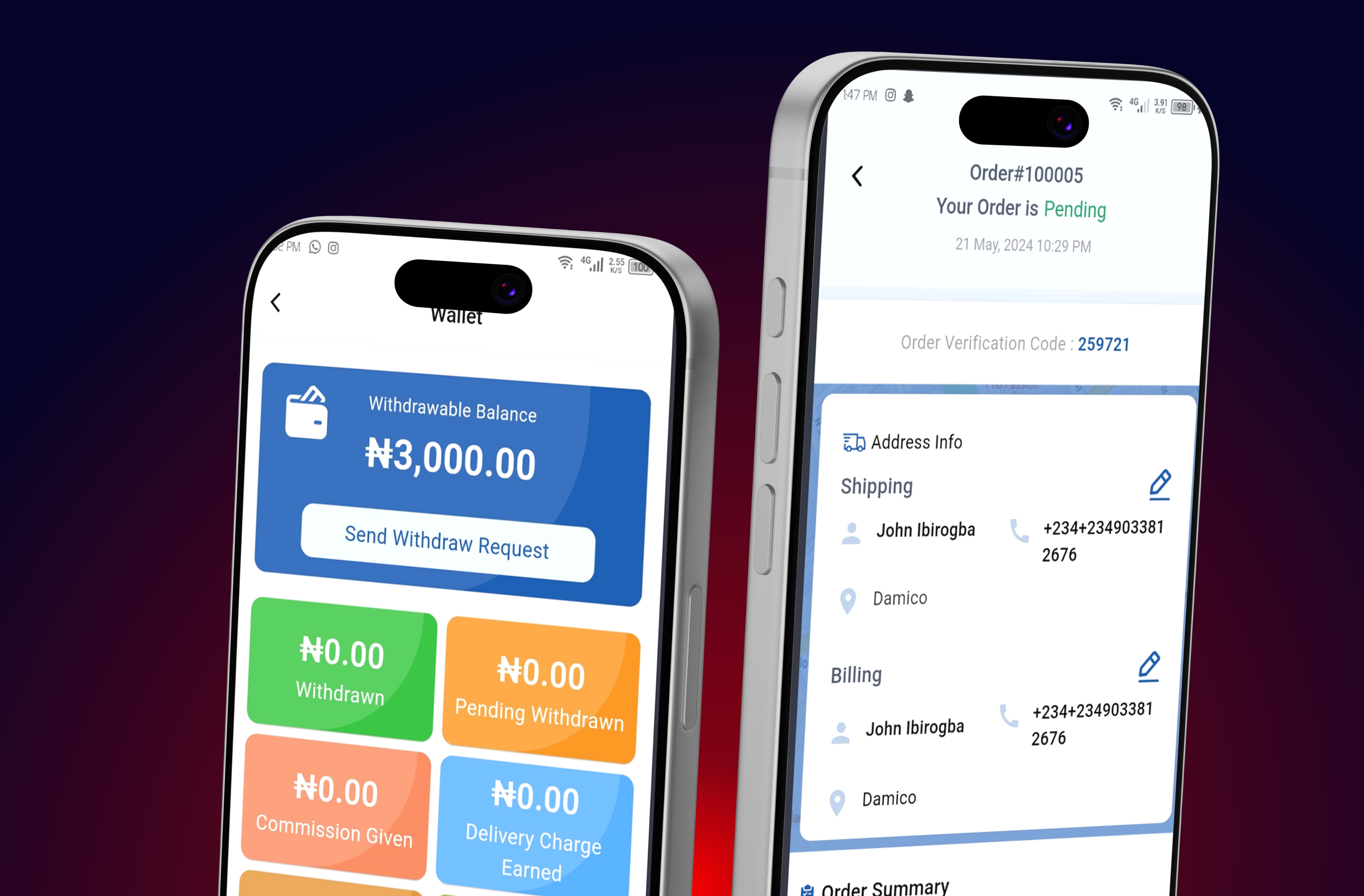 Mooncrow Vendor app