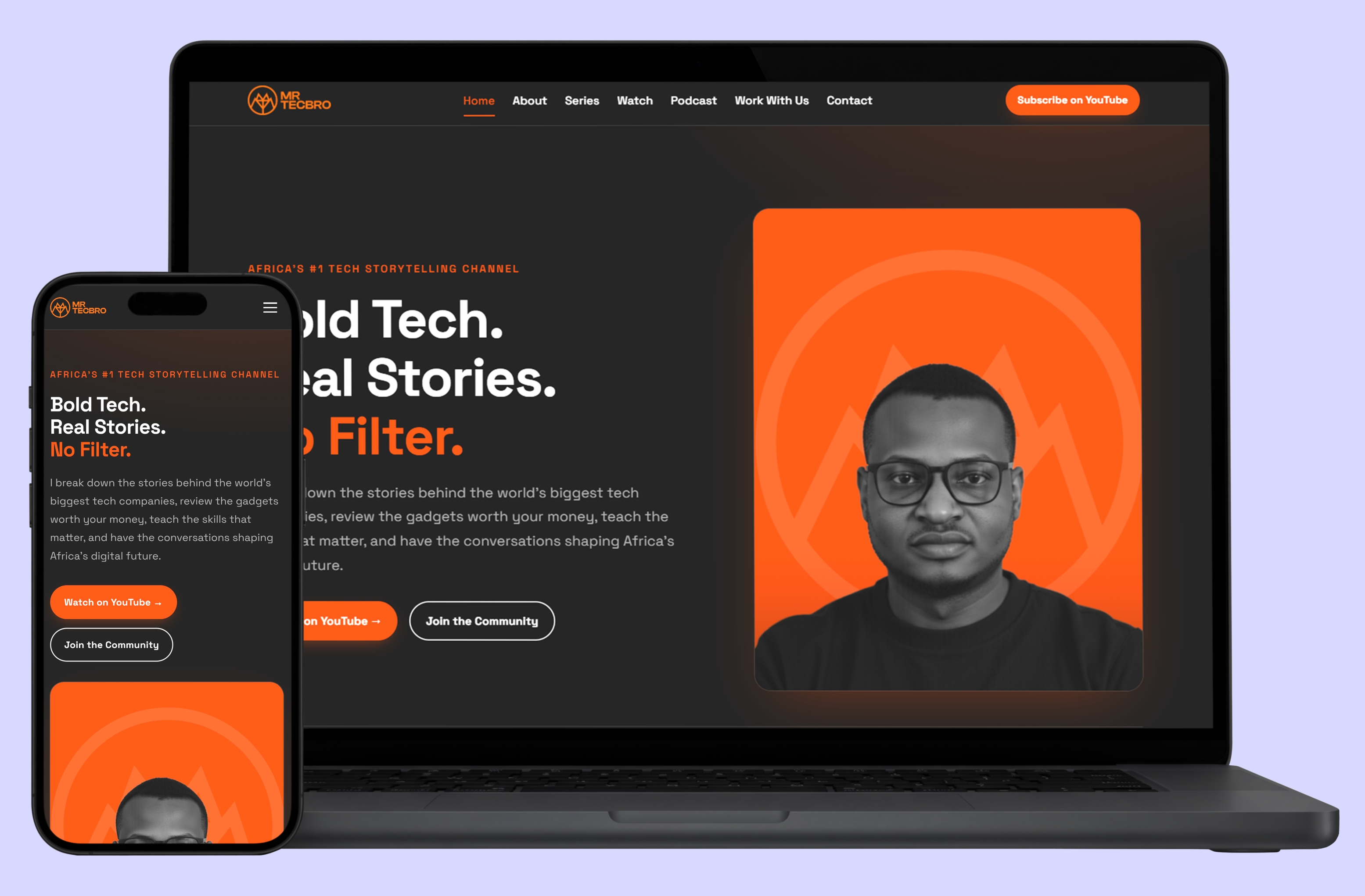 Mrtecbro personal brand website