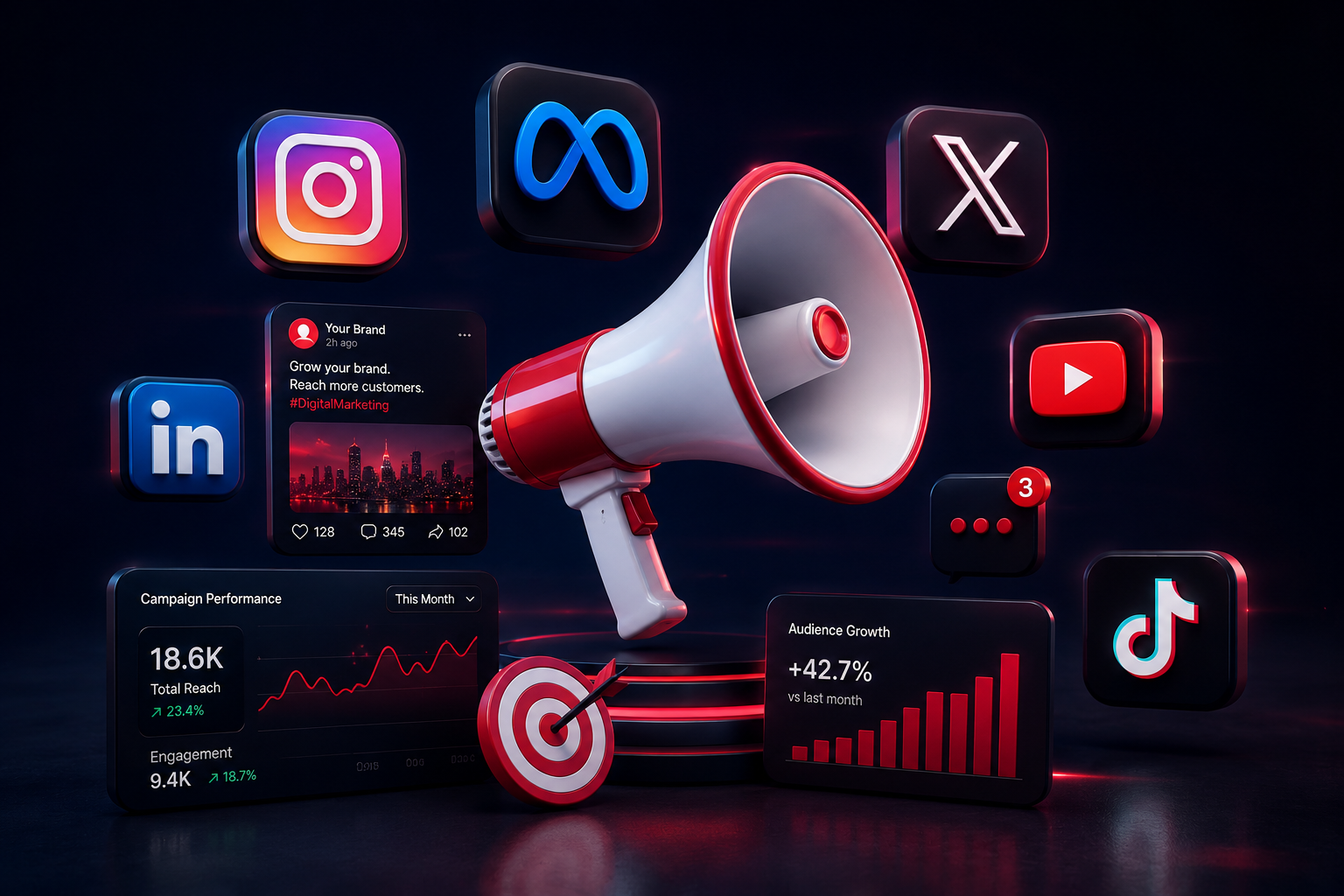 Digital marketing analytics and campaign performance management